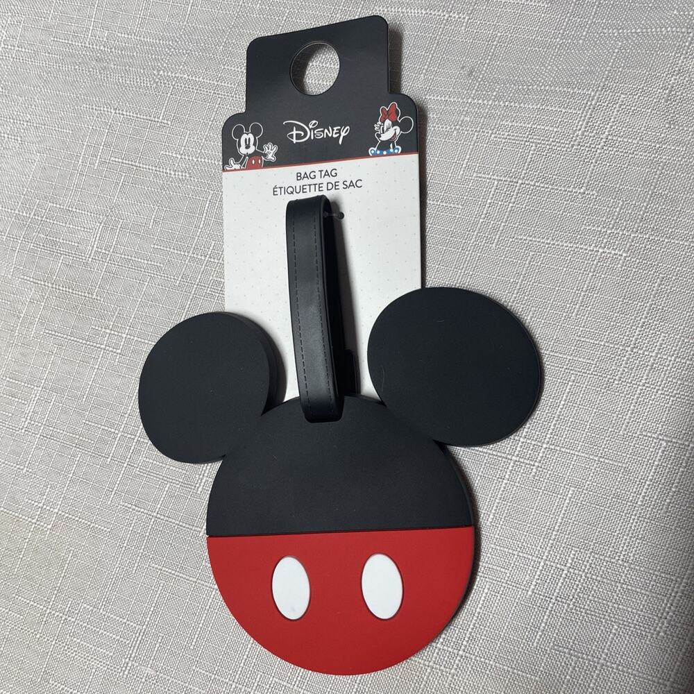 Disney, Luggage, Baggage Bag Tag Mickey Mouse (1) NEW W/TAG